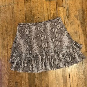 Printed flouncy skirt